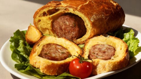 Saucisson en brioche
