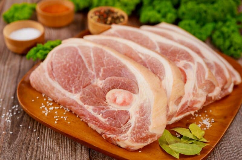 Recette d'échine de porc et champignons à la crème