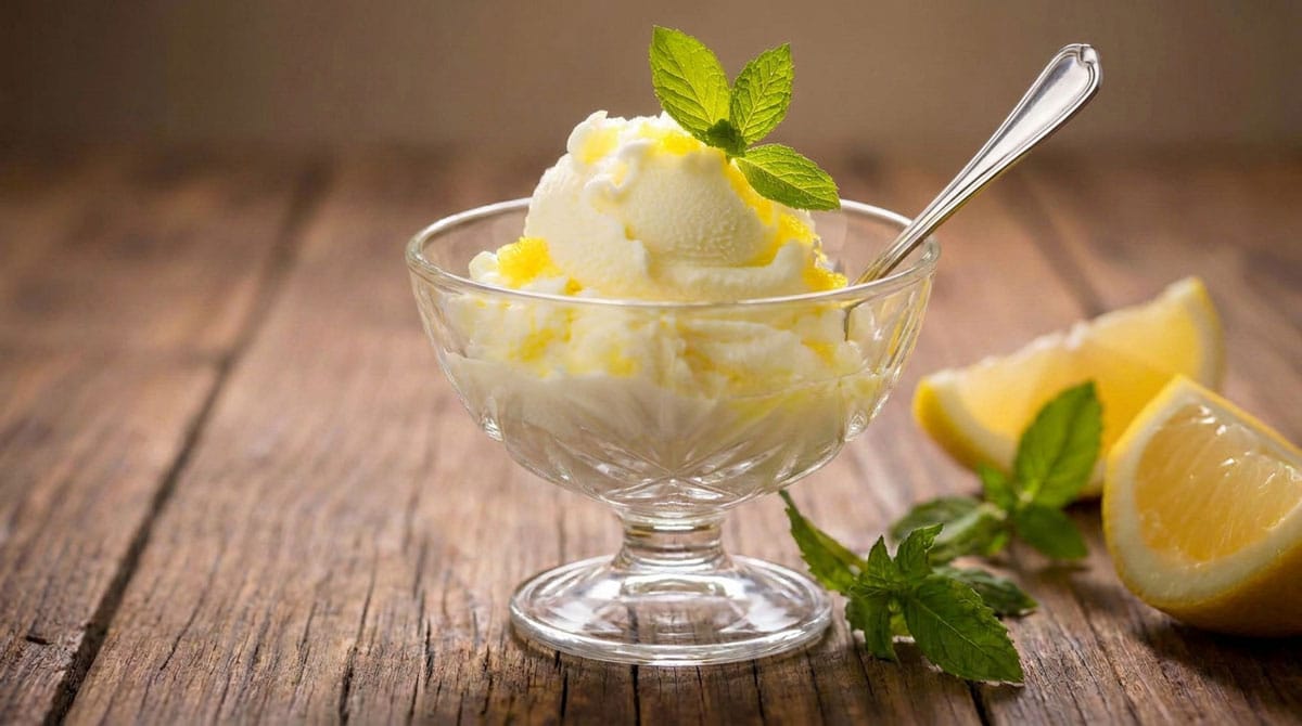 Sorbet napolitain au citron