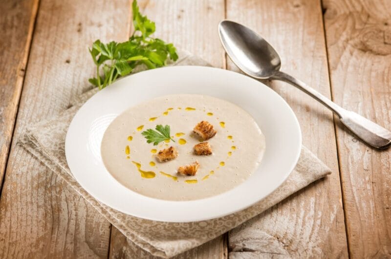 Velouté de topinambours au miel