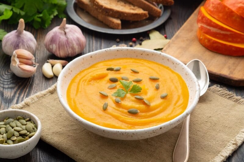 Velouté de potimarron et butternut