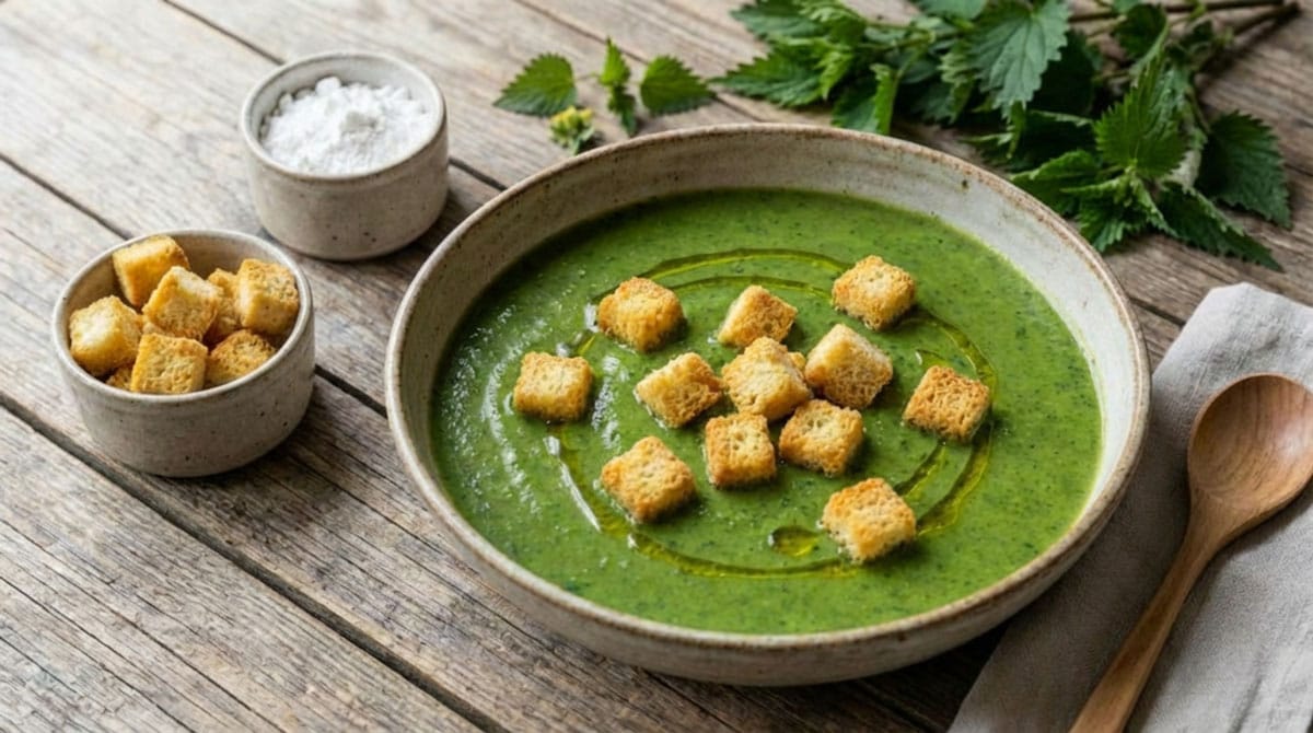 Soupe d'ortie à l'écossaise