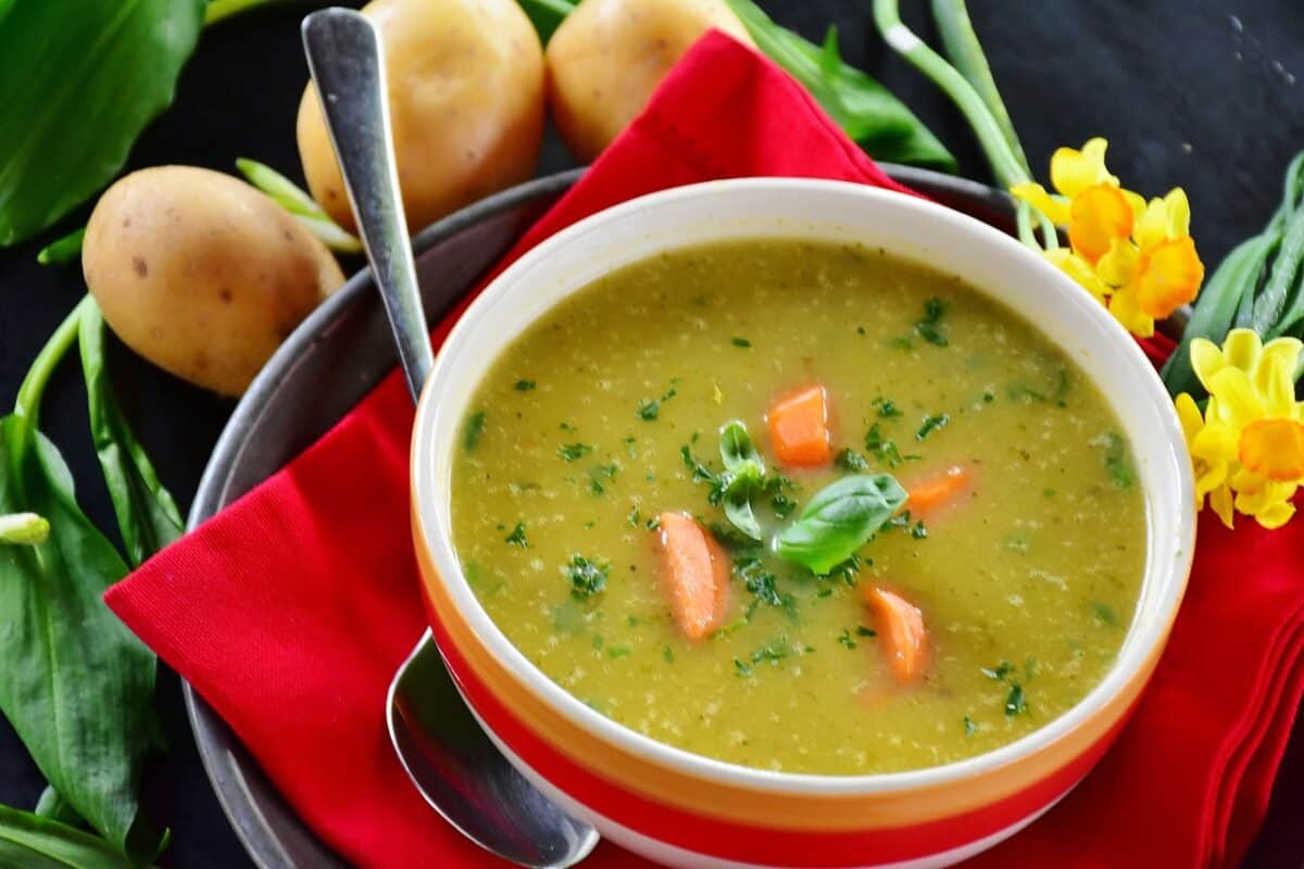 Soupe poireaux pommes de terre