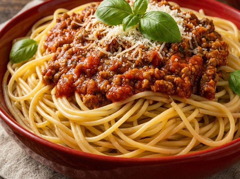 Spaghetti à la sauce tomate
