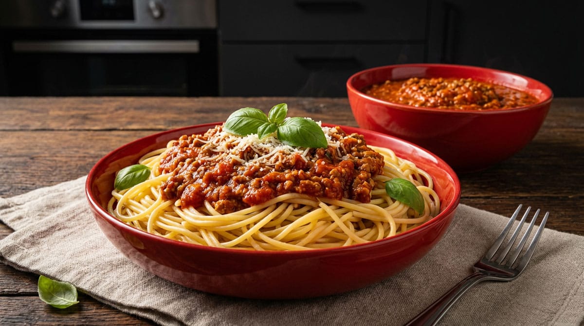 Spaghetti à la sauce tomate