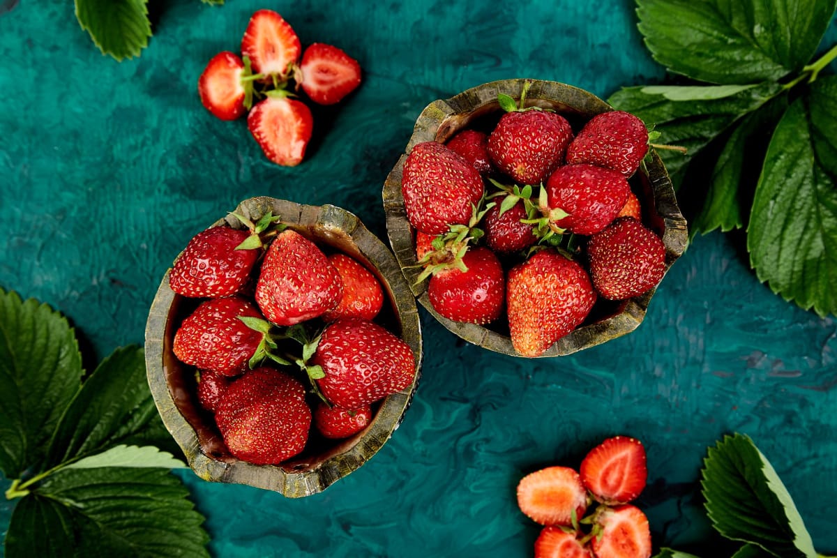 Fraises dans bols