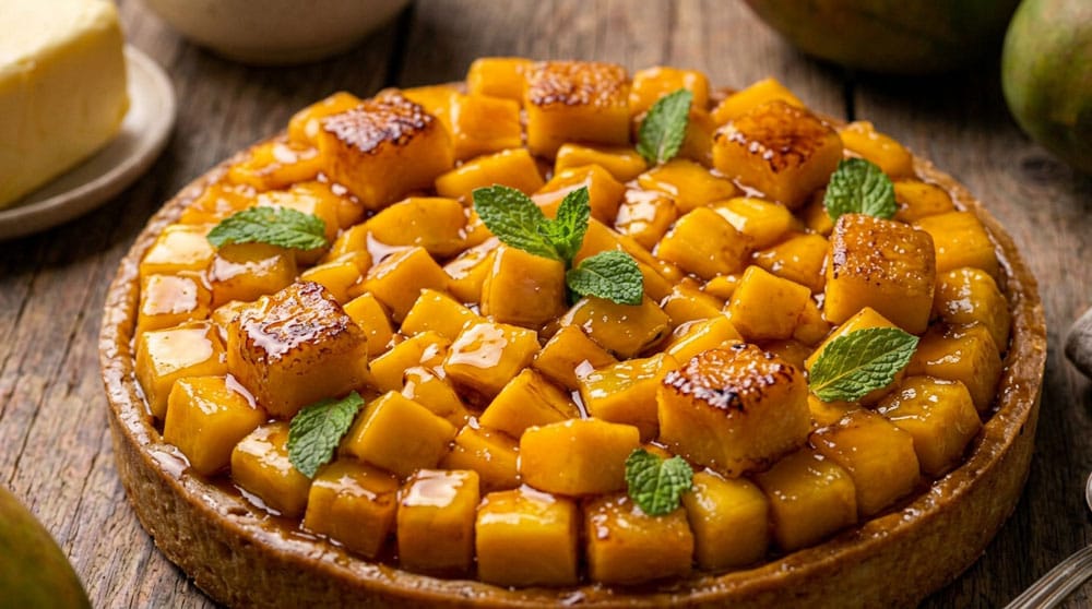 Tarte à la mangue