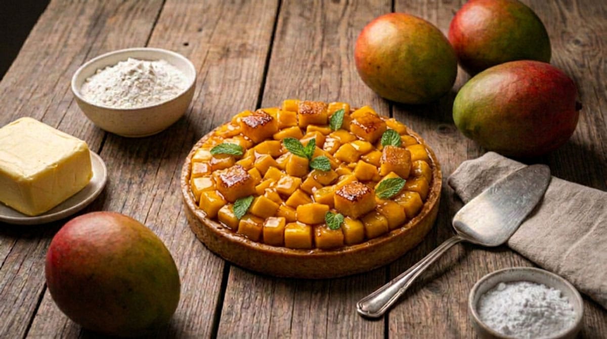 Tarte à la mangue