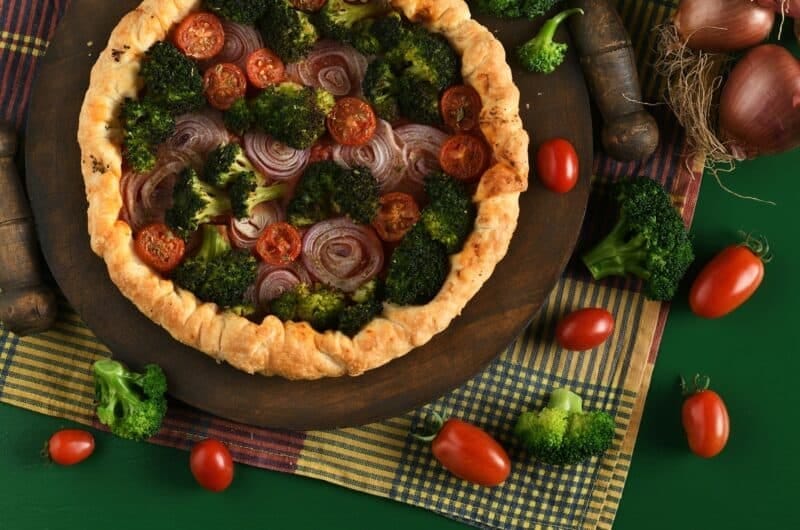recette de tarte de légumes du soleil