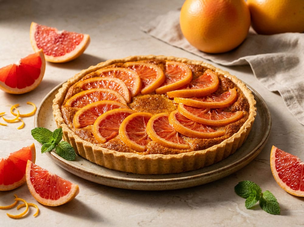 Tarte aux pamplemousses