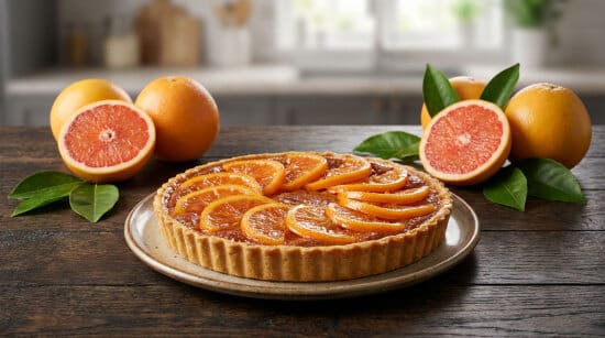 Tarte aux pamplemousses