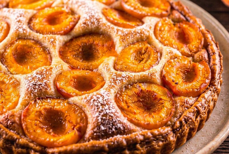 Tarte meringuée aux abricots