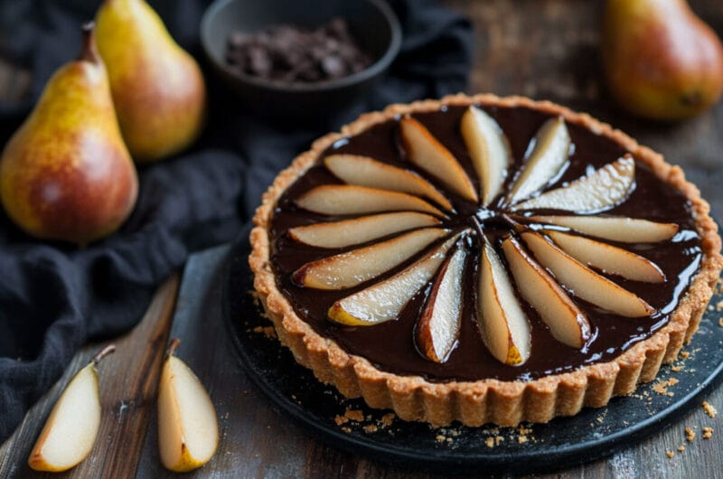 Recette de la tarte poire chocolat