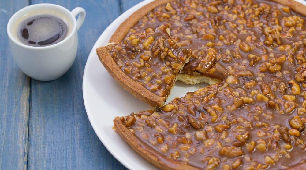 Tarte sablée aux noix