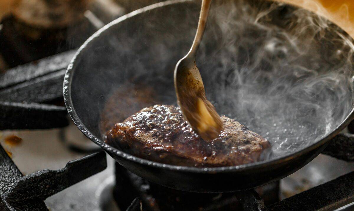 Tasty beef steak