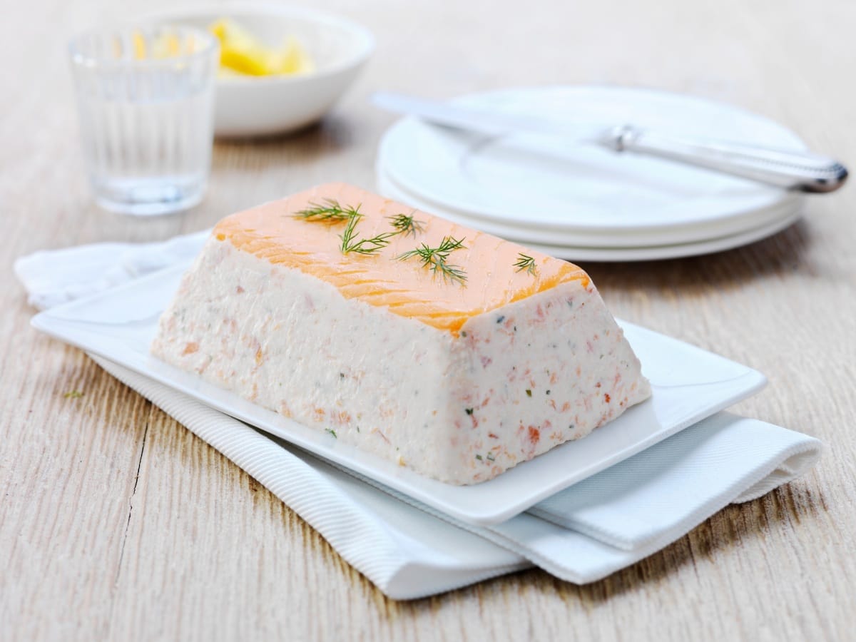 Terrine de saumon de Lochmuir, gros plan