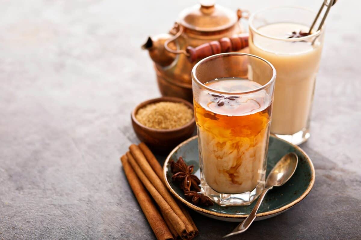 Thé masala chaud aux épices