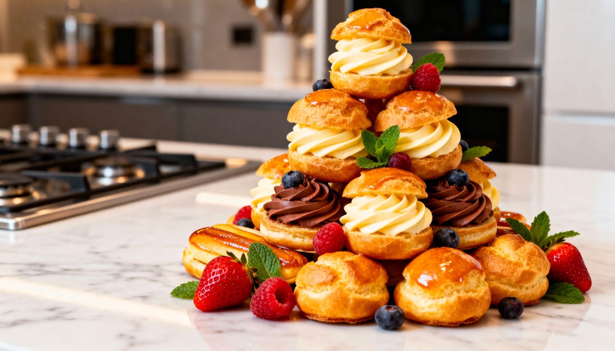 Thématique de la pâte à choux pour l'émission le meilleur pâtissier du 6 novembre 2025