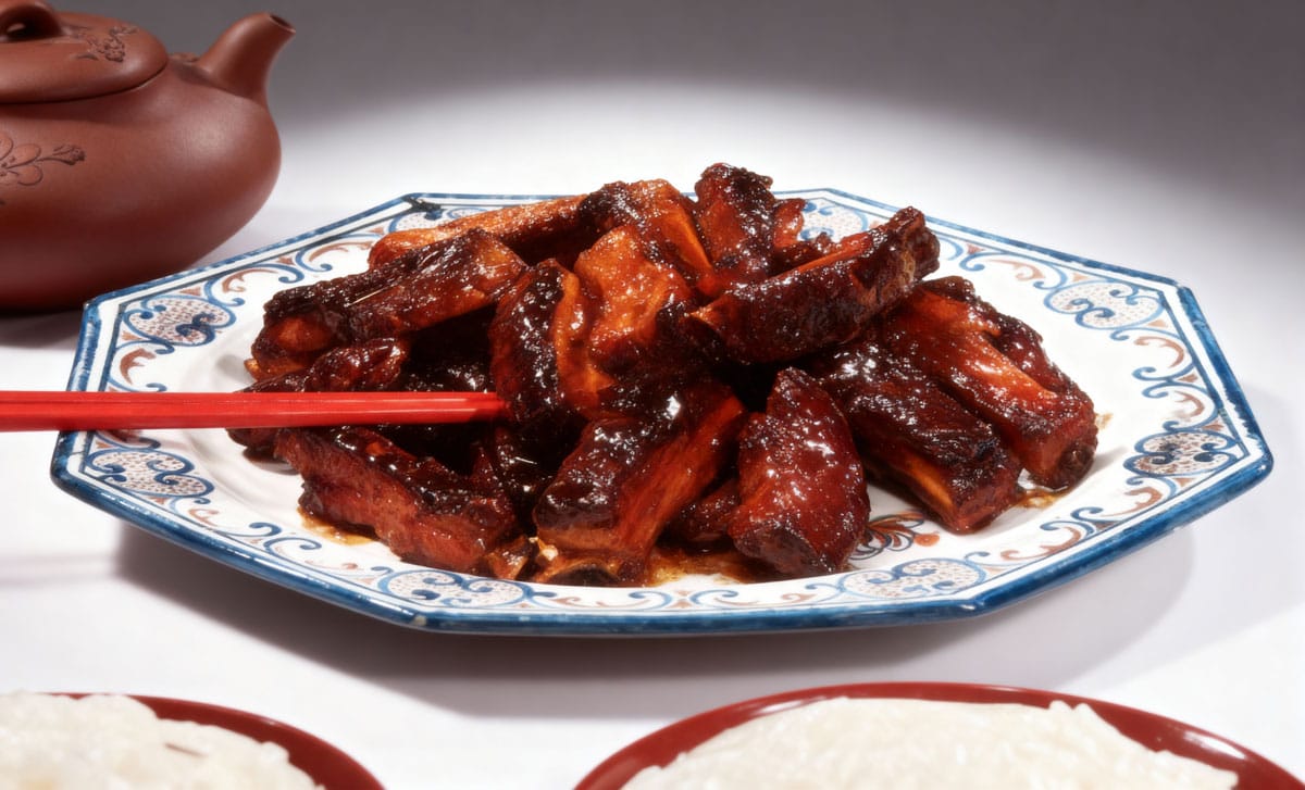 Travers de porc laqué à la chinoise