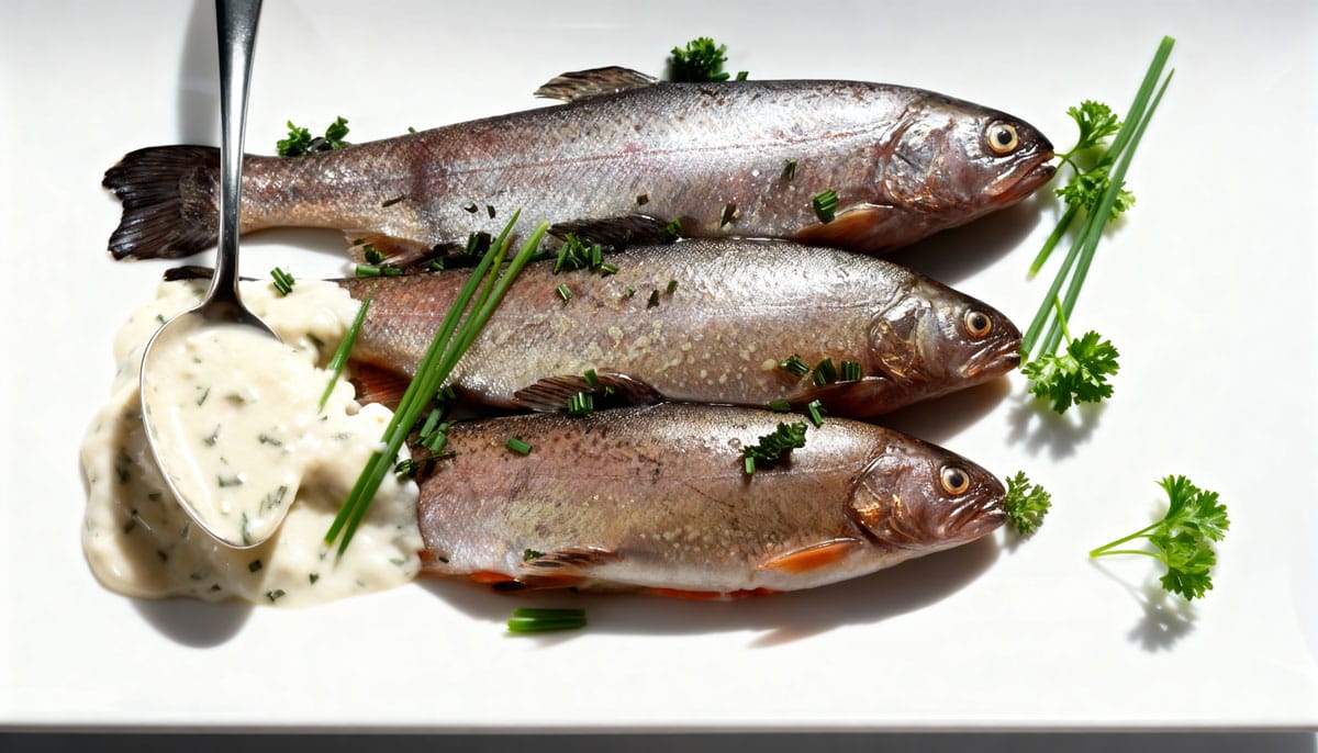 Truites à la ciboulette