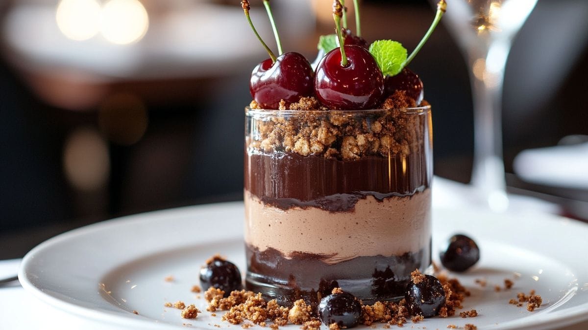 Verrines gourmandes façon forêt noire : la recette traditionnelle revisitée